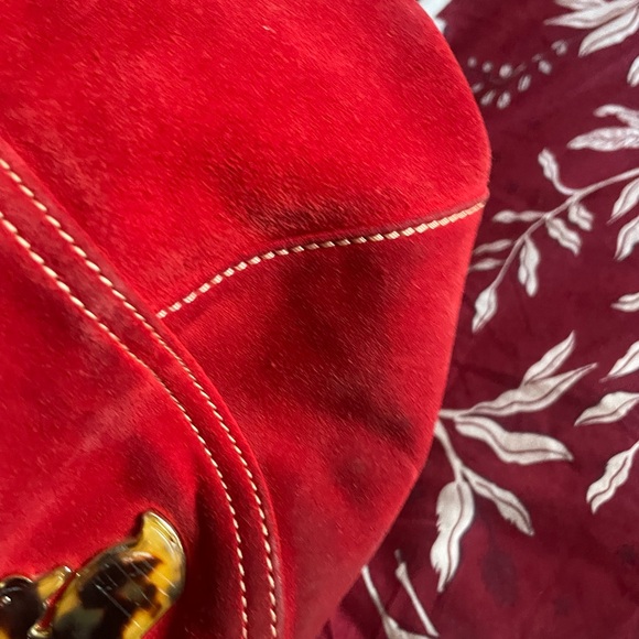 Dooney Bourke suede tote satchel - Picture 3 of 10